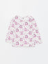 LC Waikiki Crew Neck Patterned Long Sleeve Baby Girl Pajama Set